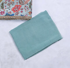 Crepe Pista Green Unstitched Suit