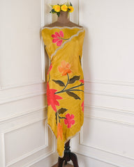 Shimmer Yellow Unstitched Suit