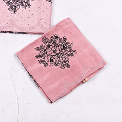 Organza Dusky Pink Unstitched Suit