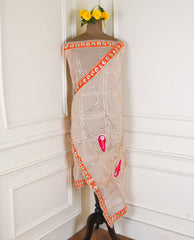 Khadi Pink Unstitched Suit