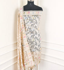 Linen Off-white Unstitched Suit