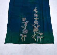 Organza Blue Unstitched Suit