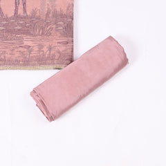 Organza Mauve Unstitched Suit
