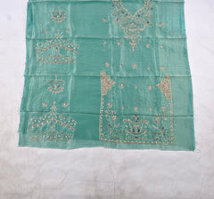 Shimmer Ferozi Unstitched Suit
