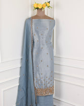 Shimmer Grey Unstitched Suit