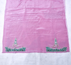 Glass Organza Blush Pink Unstitched Suit