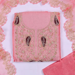 Shimmer Pink Unstitched Suit
