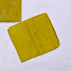 Organza Mehandi Unstitched Suit