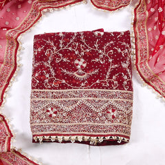 Glass Shimmer Brown Unstitched Suit