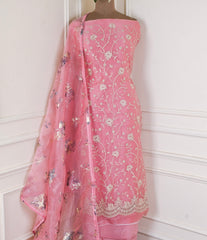 Glass Pink Unstitched Suit