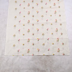 Cotton White Unstitched Suit