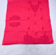 Organza Pink Unstitched Suit