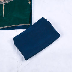 Organza Blue Unstitched Suit