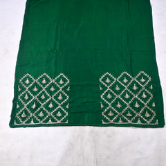 Khadi Green Unstitched Suit