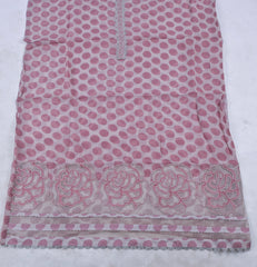 Organza Pink Unstitched Suit