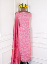 Muslin Pink Unstitched Suit