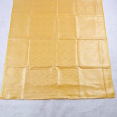 Banarasi Yellow Unstitched Suit