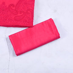 Organza Pink Unstitched Suit
