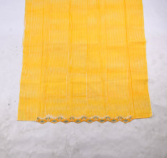 Mul Cotton Yellow Unstitched Suit