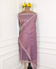 Shimmer Mauve Unstitched Suit