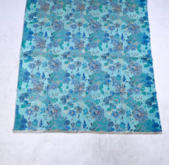 Shimmer Sky Blue Unstitched Suit