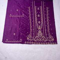 Gavadin Silk Purple Unstitched Suit