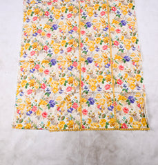 Cambric Cotton Yellow Unstitched Suit