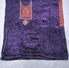 Velvet Purple Unstitched Suit