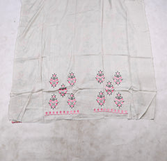 Muslin Steel Grey Unstitched Suit