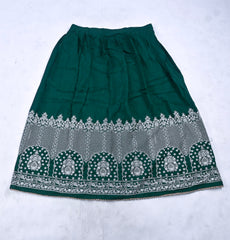 Khadi Green Stitched Lehenga Suit