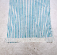 Chanderi Silk Ferozi Unstitched Suit