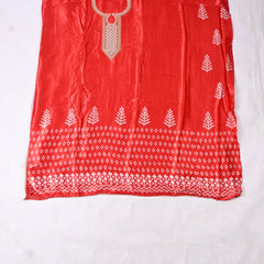 Gavadin Silk Red Unstitched Suit