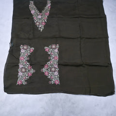 Organza Grey Unstitched Suit