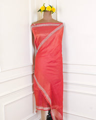 Shimmer Red Unstitched Suit
