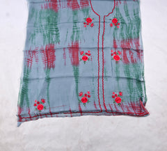 Twill Organza Blue Unstitched Suit