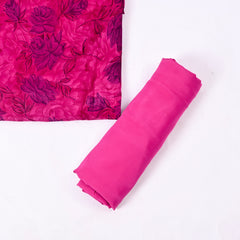 Crepe Magenta Unstitched Suit