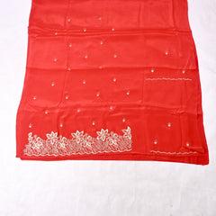 Crepe Red Unstitched Suit