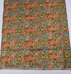 Silk Mehandi Unstitched Suit
