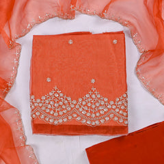 Crush Orange Unstitched Suit