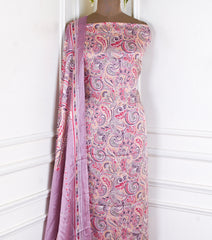 Chinon Onion Pink Unstitched Suit