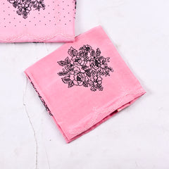 Organza Pink Unstitched Suit