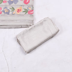 Organza Grey Unstitched Suit