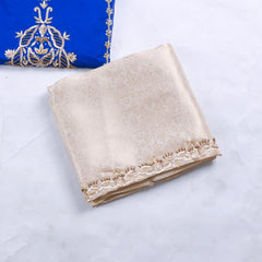 Organza Blue Unstitched Suit