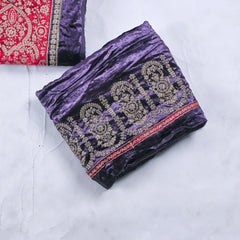 Velvet Purple Unstitched Suit