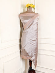 Giraffe Silk Grey Unstitched Suit