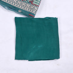 Organza Ferozi Unstitched Suit