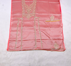 Shimmer Onion Pink Unstitched Suit