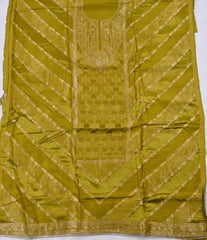 Banarasi Mehandi Unstitched Suit