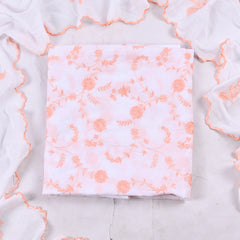 Cotton Peach Unstitched Suit