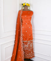 Shimmer Rust Unstitched Suit